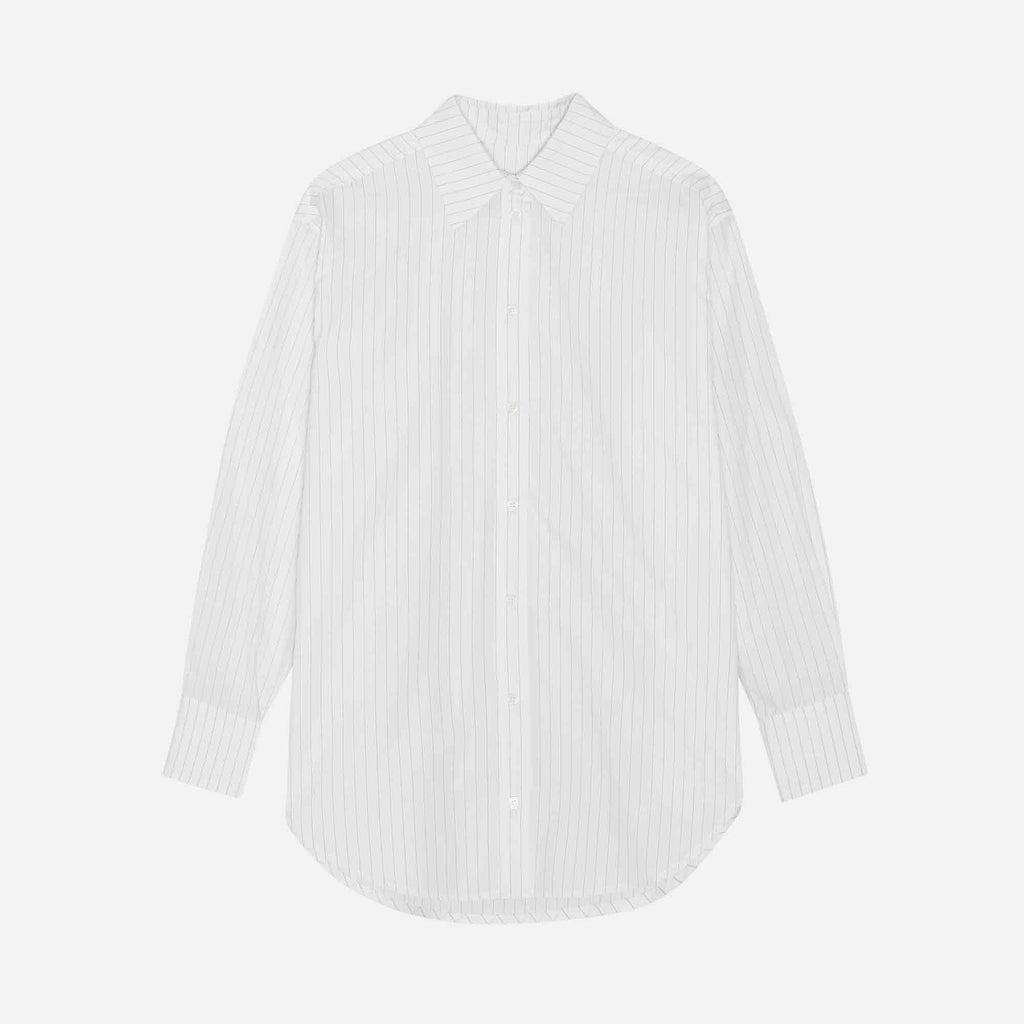 Arthur Shirt Brown Thin Stripe