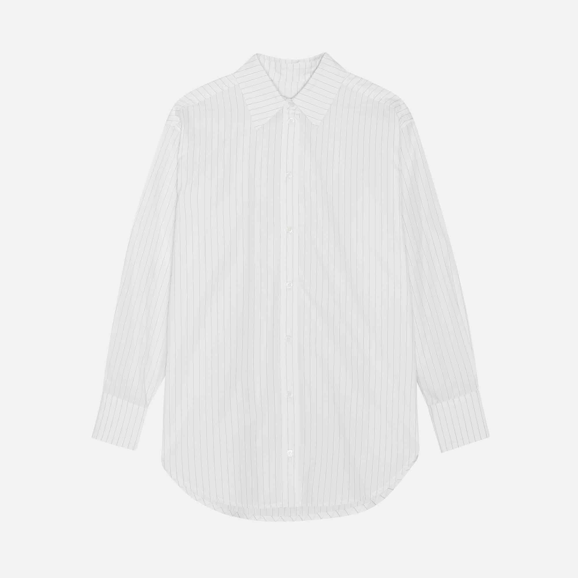 Arthur Shirt Brown Thin Stripe