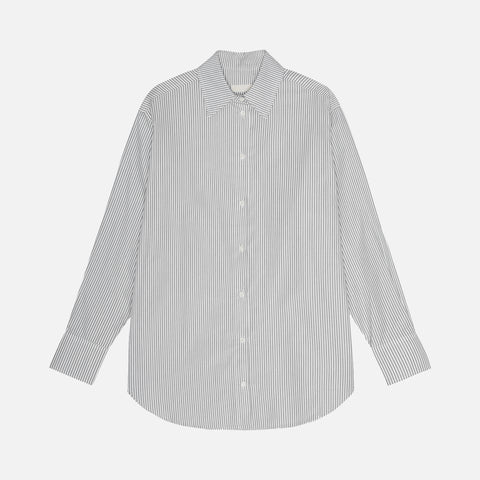 Arthur Shirt Dotty Stripe White/Black