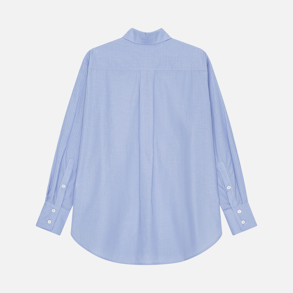 Arthur Shirt Dusty Blue Stripe