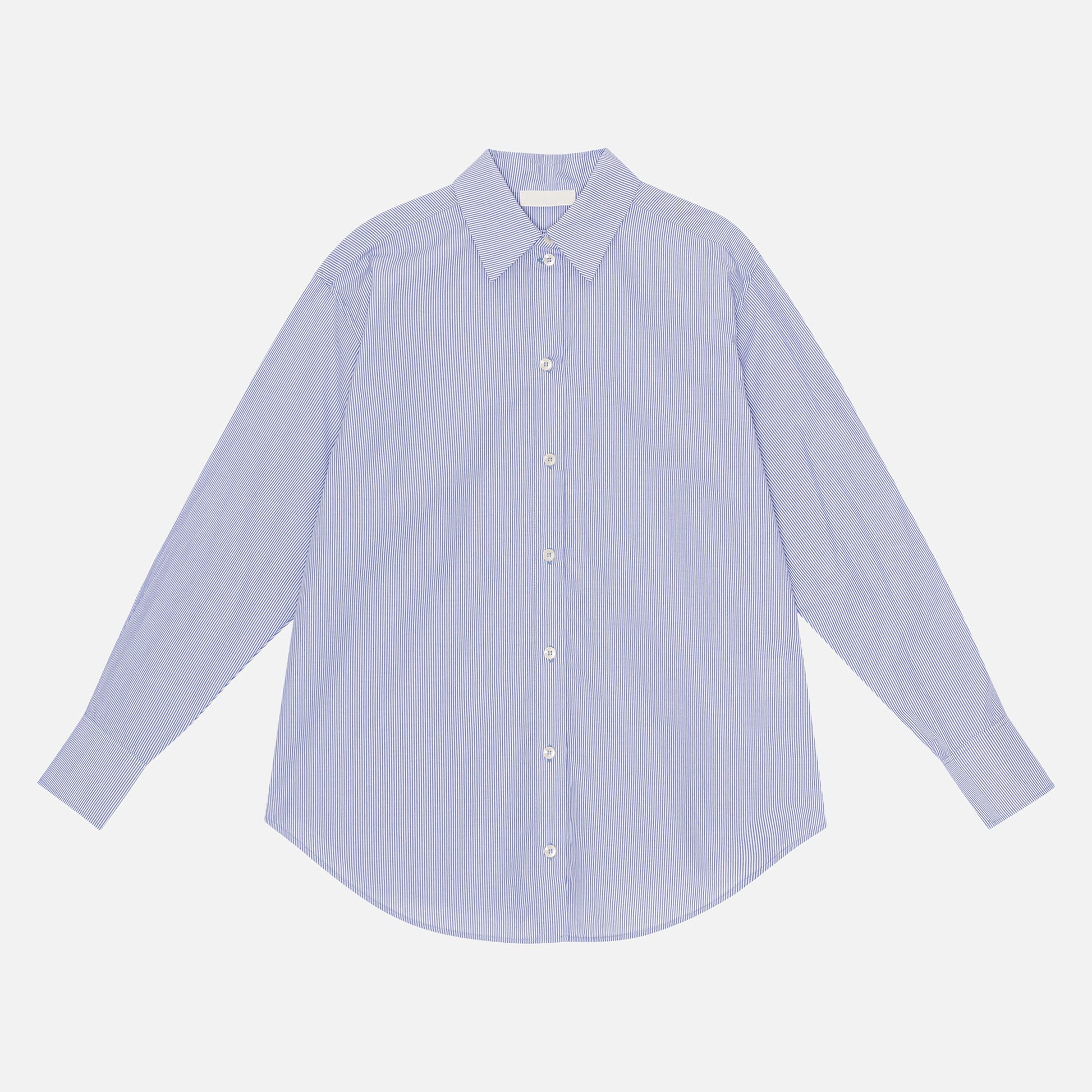 Arthur Shirt White/Blue Stripe