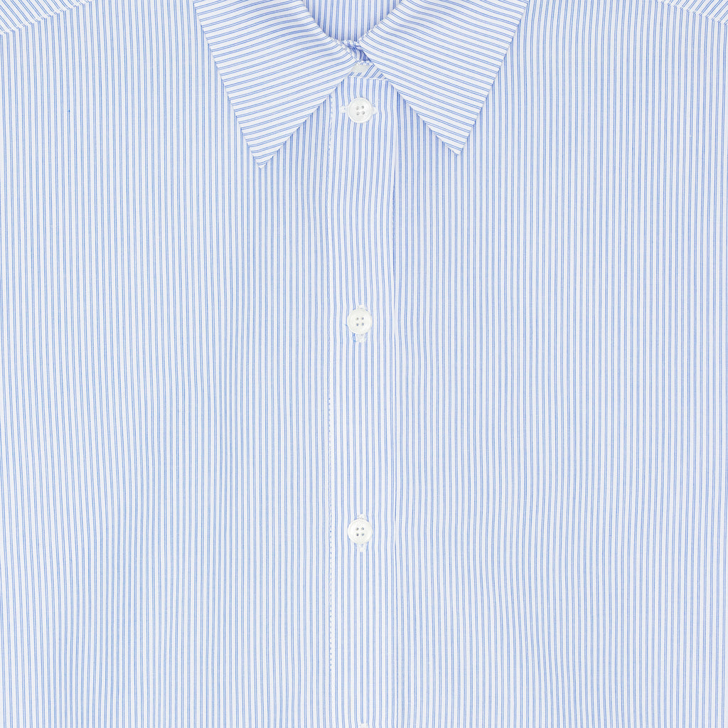 Arthur Shirt White Blue Stripe
