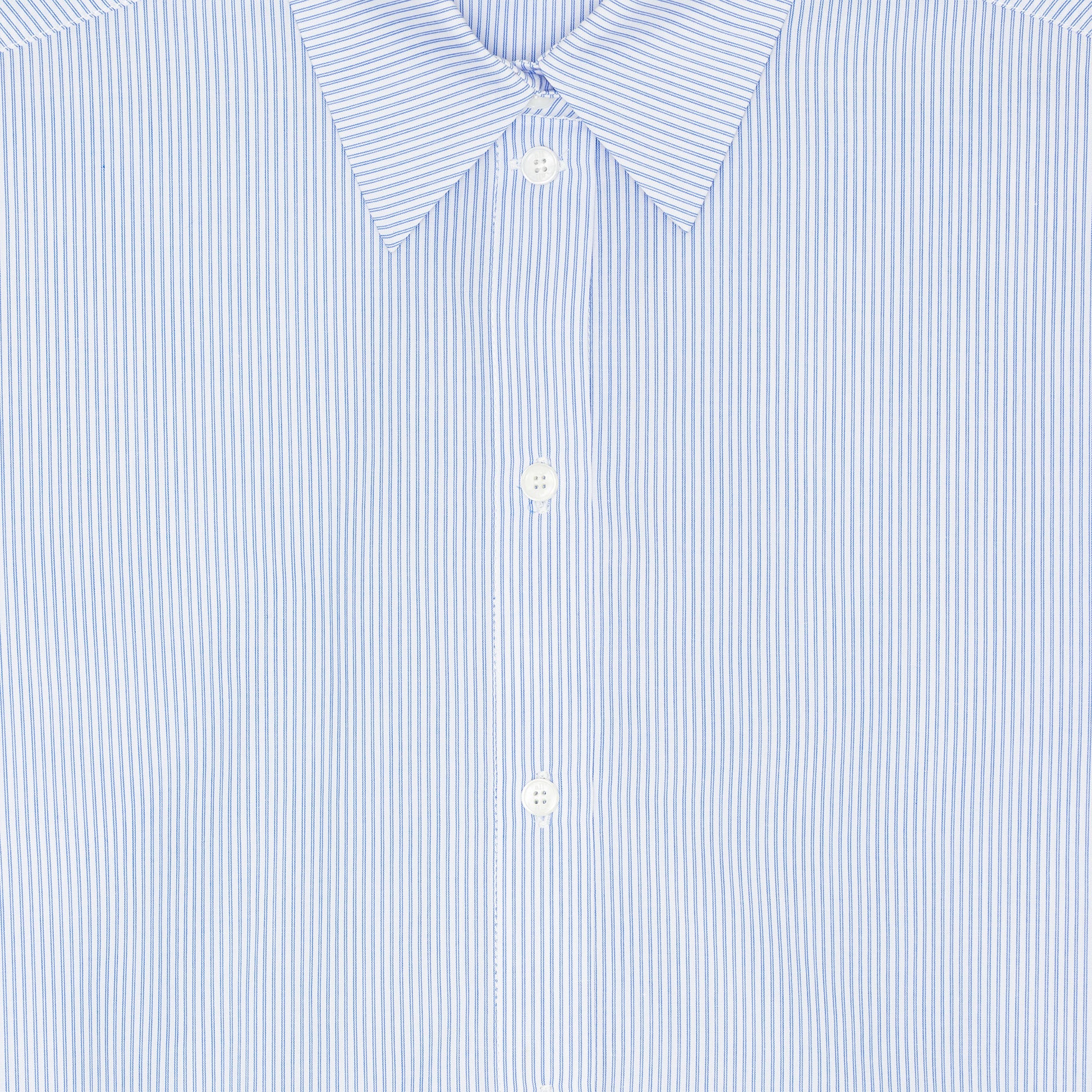 Arthur Shirt White Blue Stripe