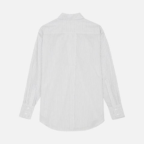 Artura Shirt White/Dark Blue Stripe