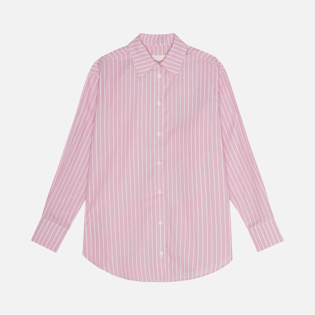 Artura Shirt Wide Stripe Pink/White