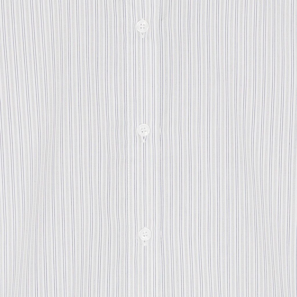 Artura Shirt White/Dark Blue Stripe