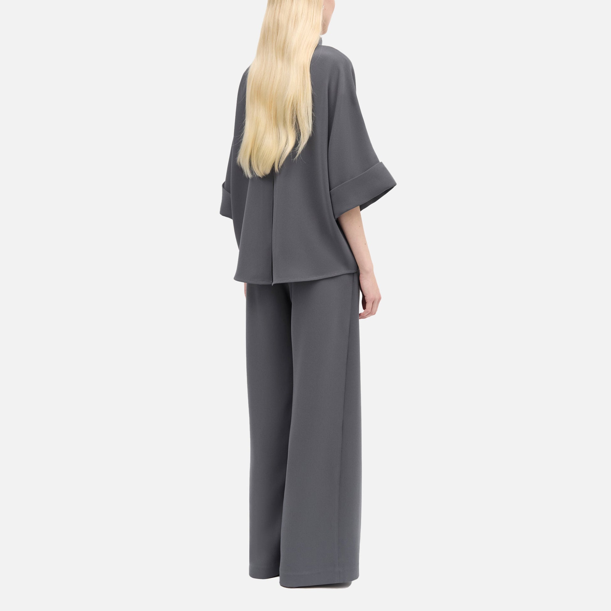 Bailee Blouse Crepe Georgette Anthracit