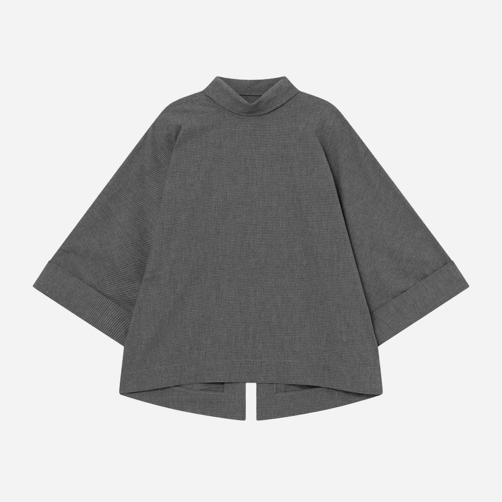Babette Cotton Poplin Grey Melange