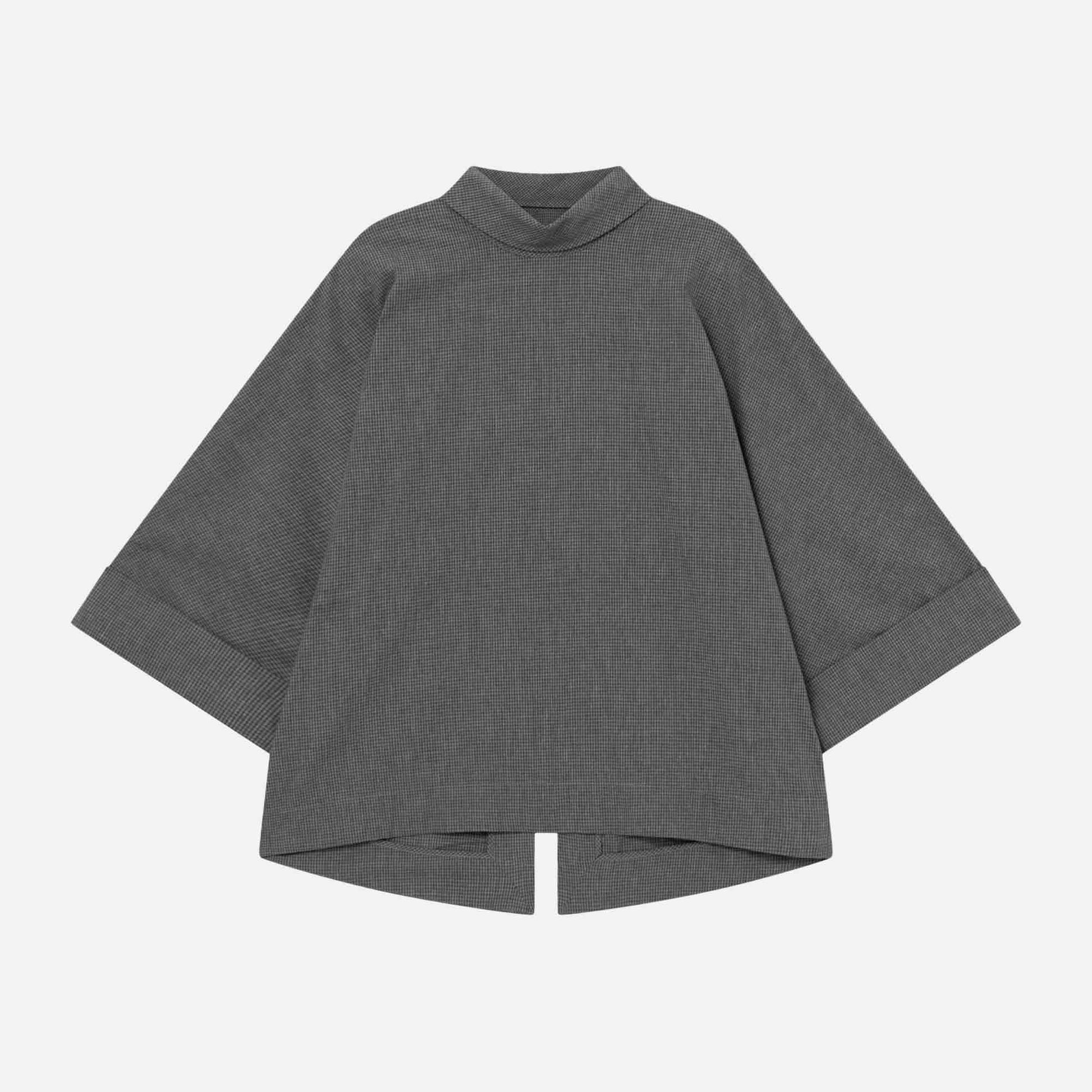Babette Cotton Poplin Grey Melange