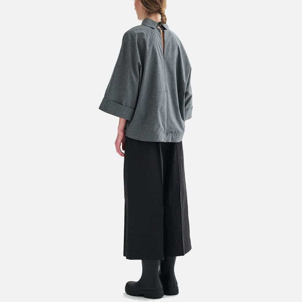Babette Cotton Poplin Grey Melange