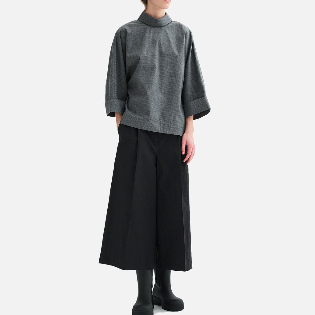 Babette Cotton Poplin Grey Melange