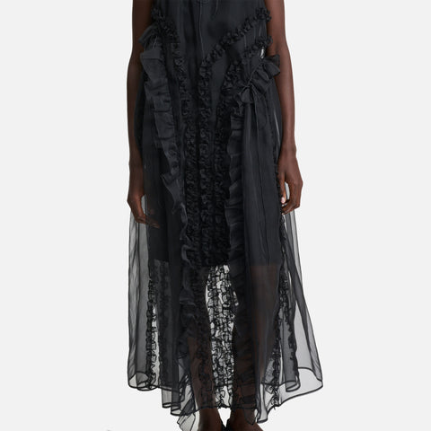 Opal Overlay Dress Black