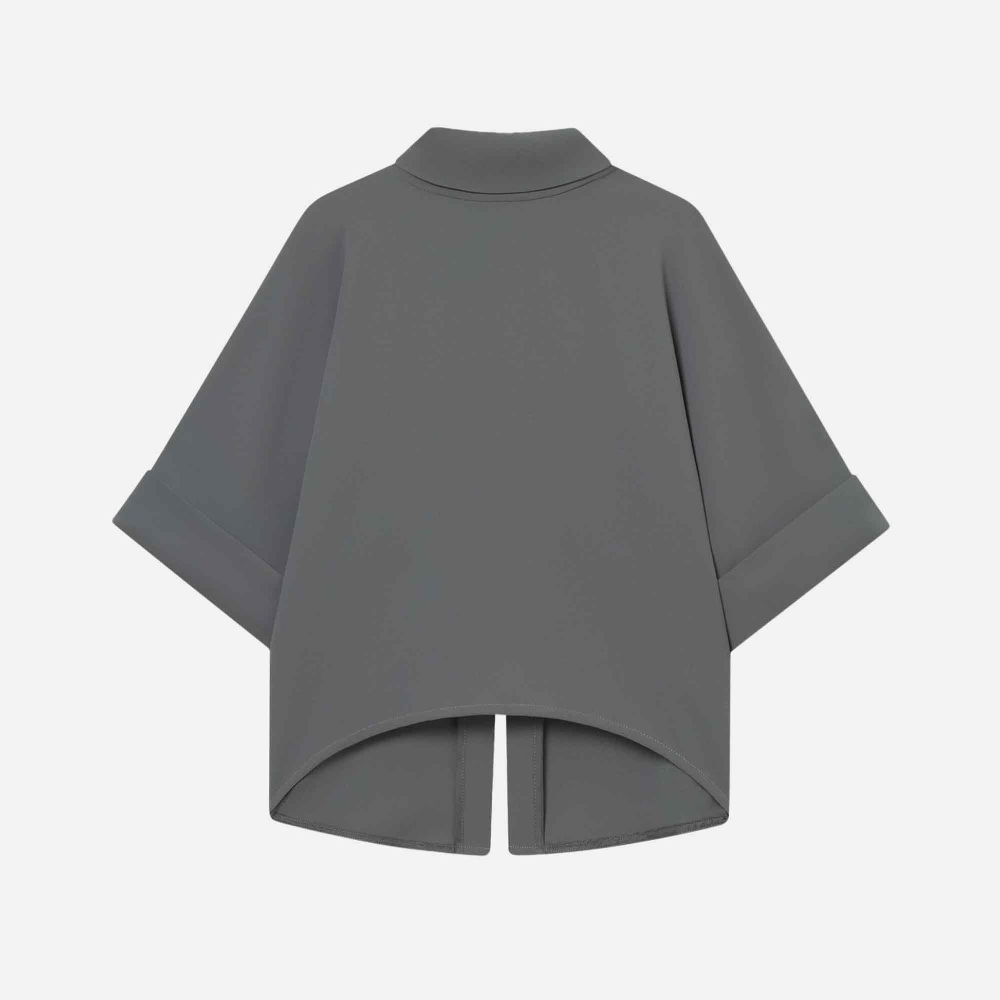 Bailee Blouse Crepe Georgette Anthracit