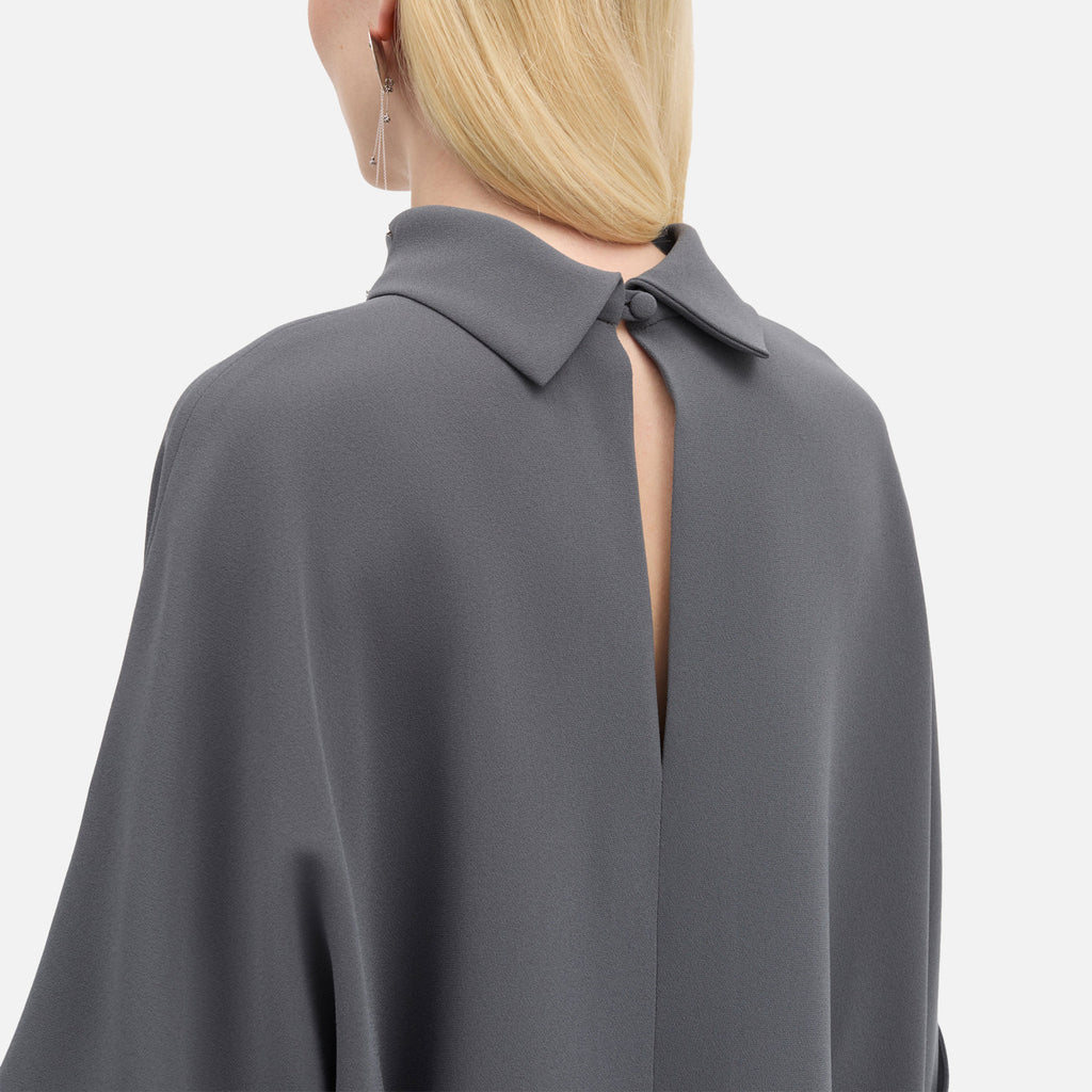 Bailee Blouse Crepe Georgette Anthracit