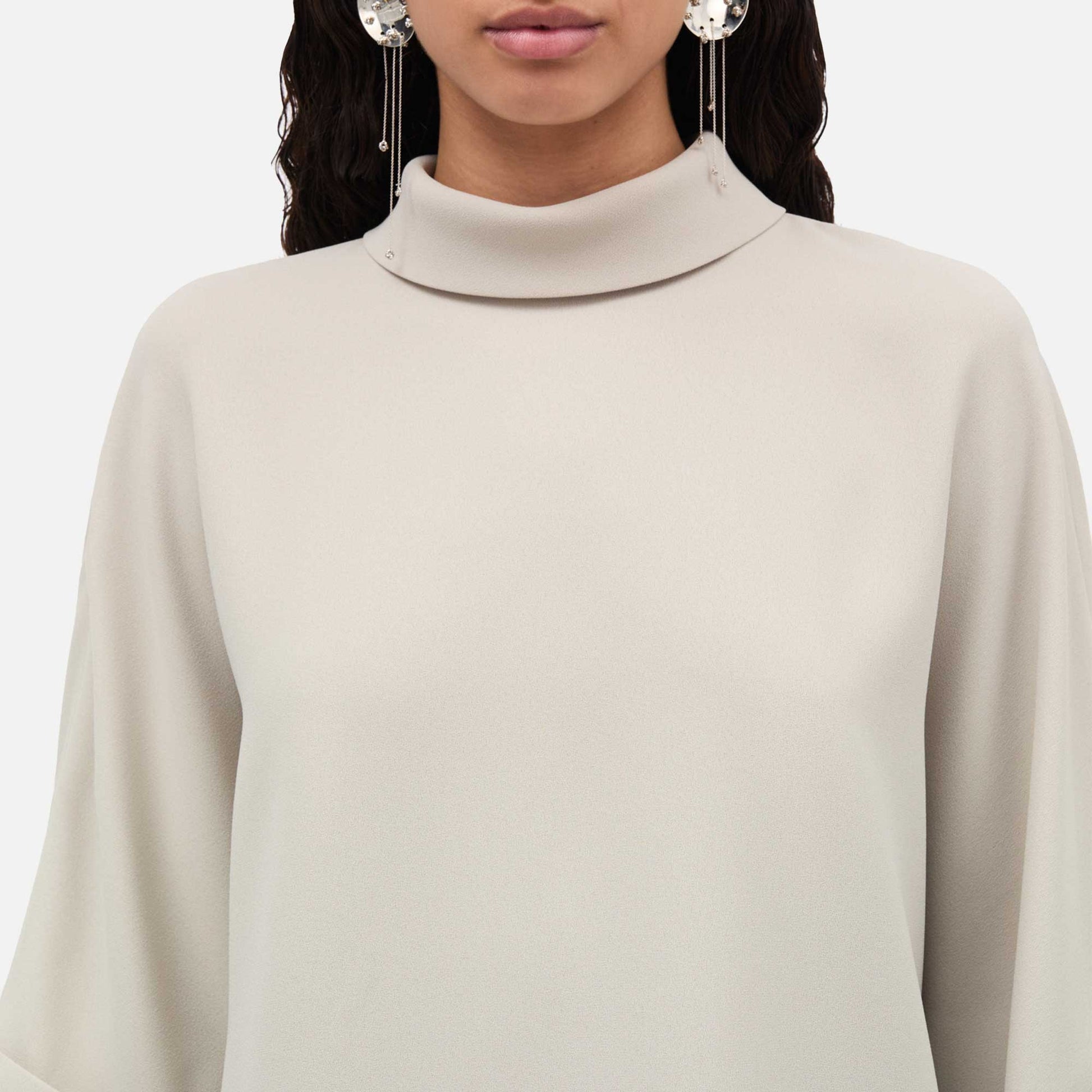 Bailee Blouse Crepe Georgette Sand