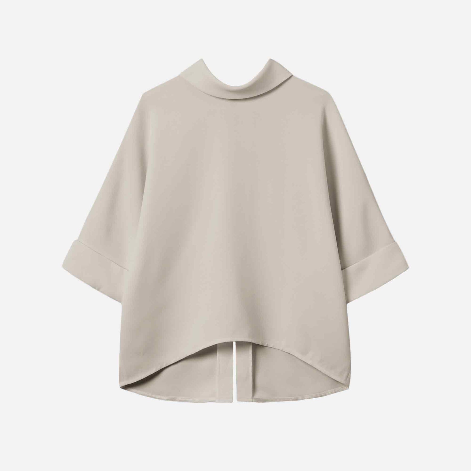 Bailee Blouse Crepe Georgette Sand