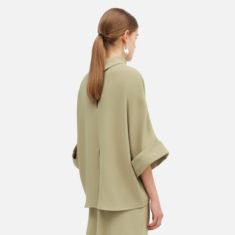 Bailee Crepe Georgette Matcha