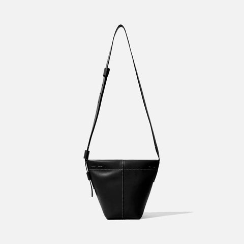 Barrow Leather Mini Bucket Bag Black