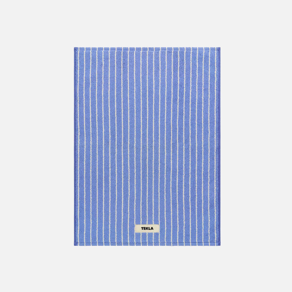 Bath Mat Clear Blue Stripes