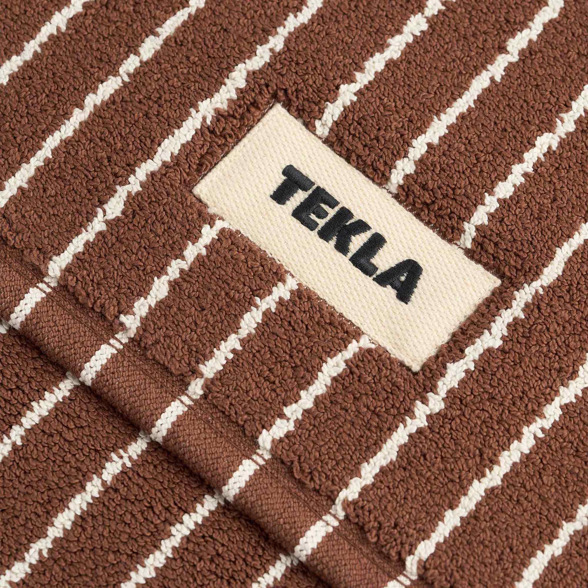 Bath Mat Rust Stripes