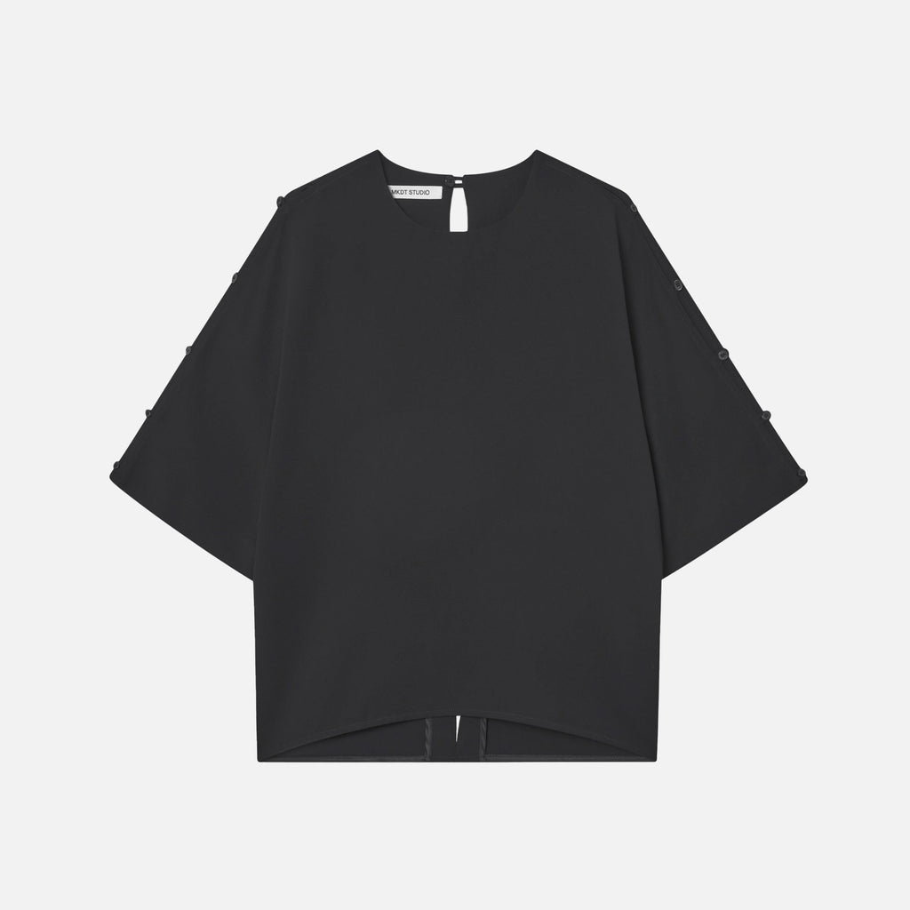 Bayla Crepe Georgette Blouse Black