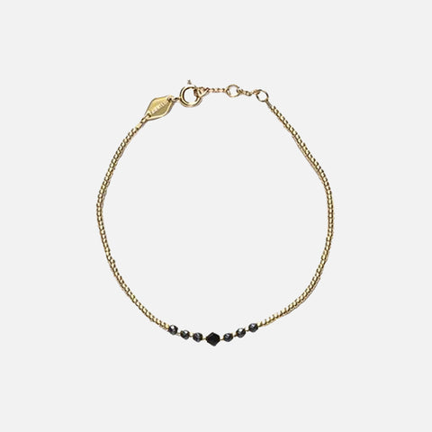 Bead &amp; Gem Bracelet Black