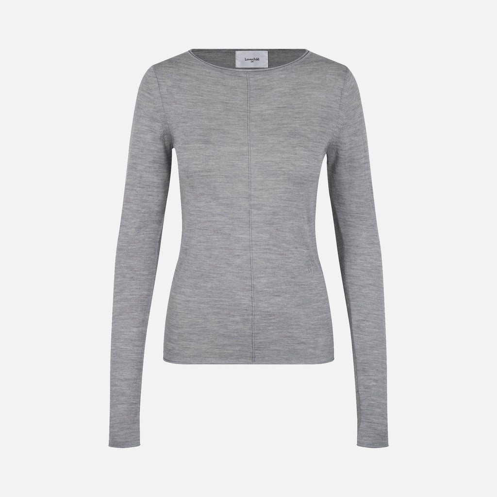 Bella Blouse Grey Melange
