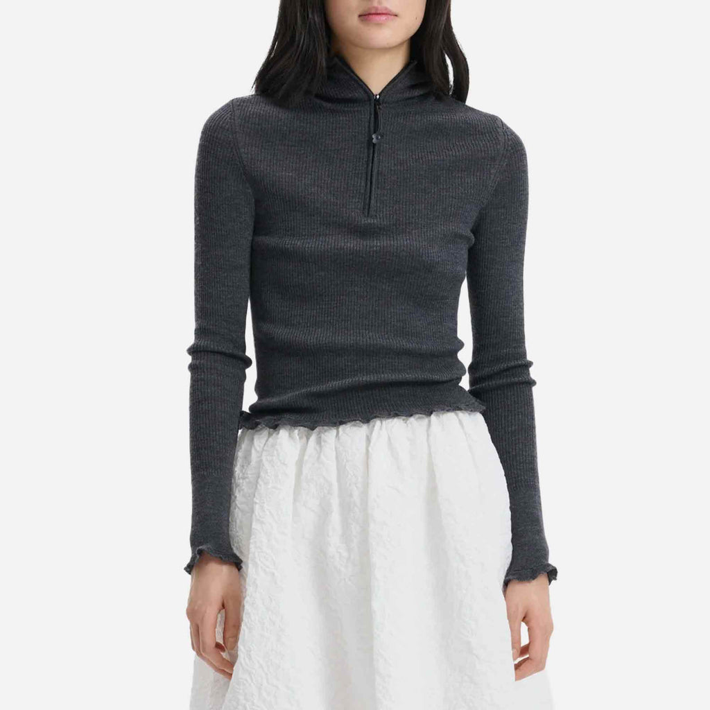 Belma Hoodie Grey Melange