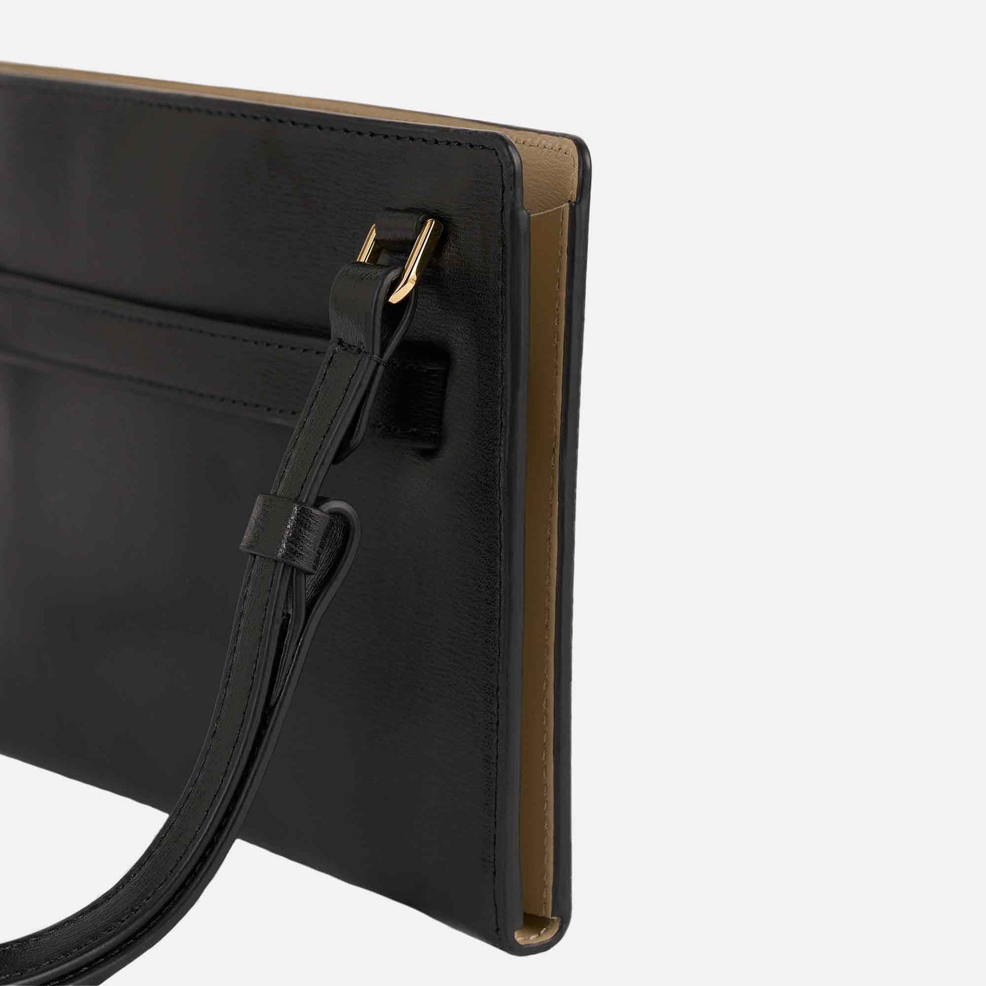 Belted Cross-Body Bag Black