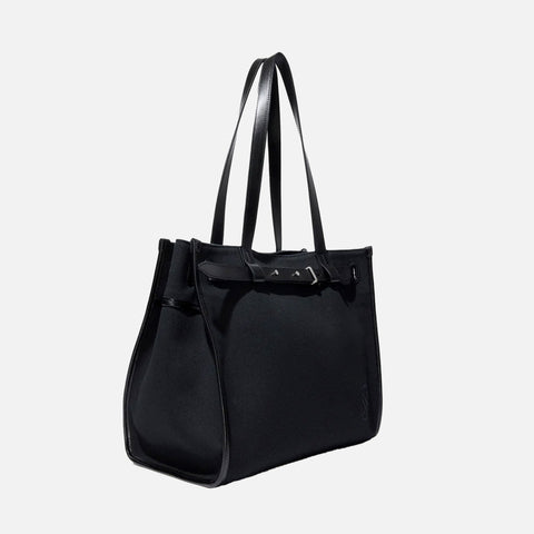 Belted Tote Canvas Black