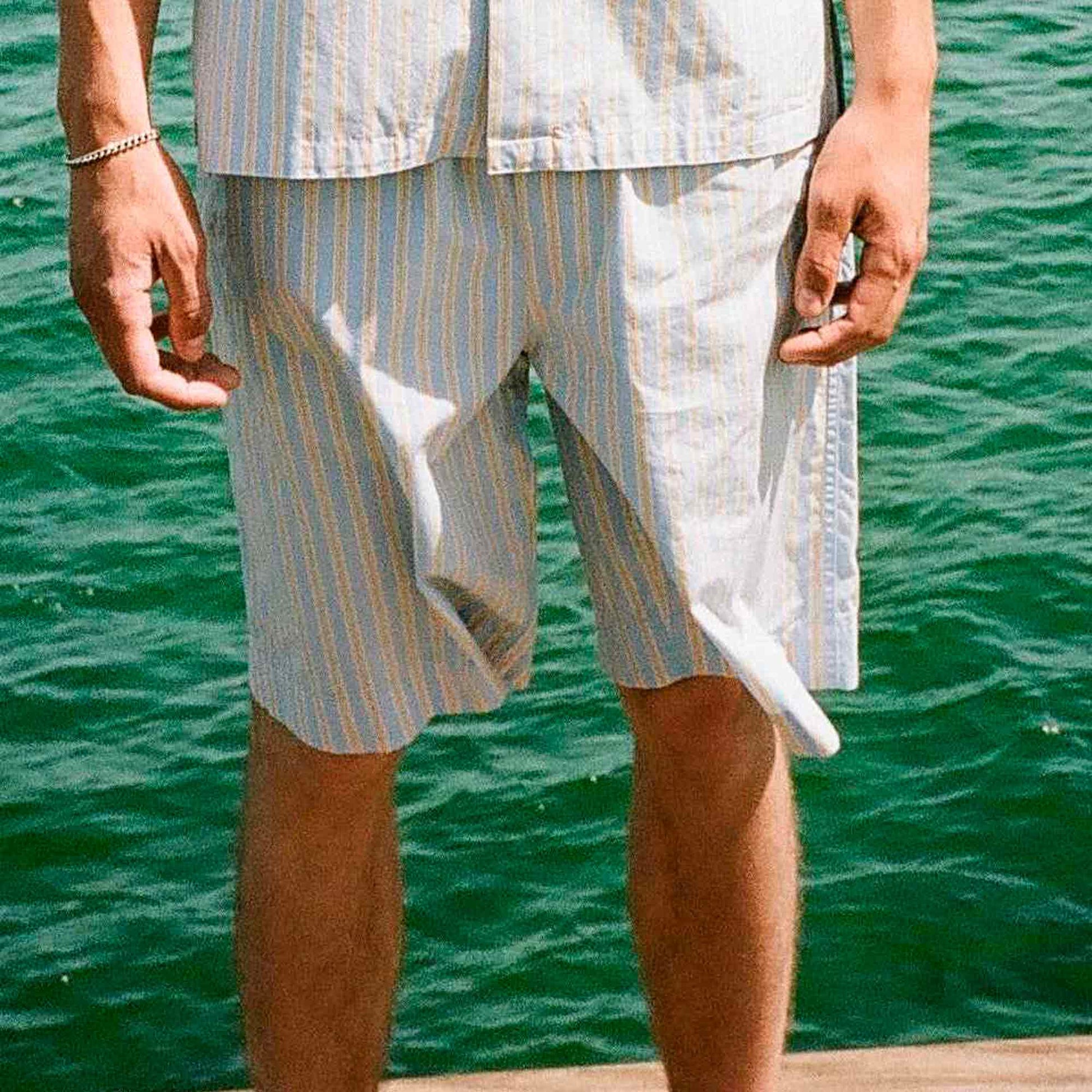 Bermuda Shorts Daisy Sky Stripe