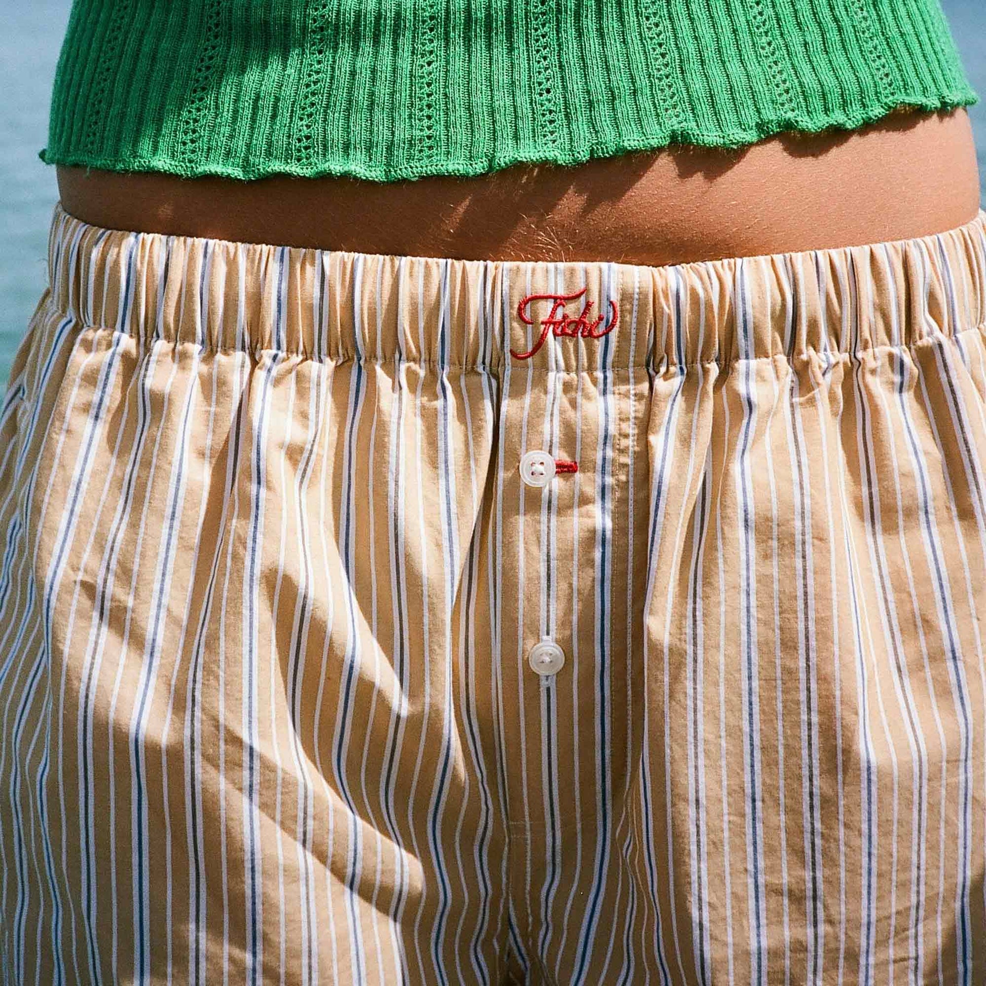 Bermuda Shorts Sunset Stripes