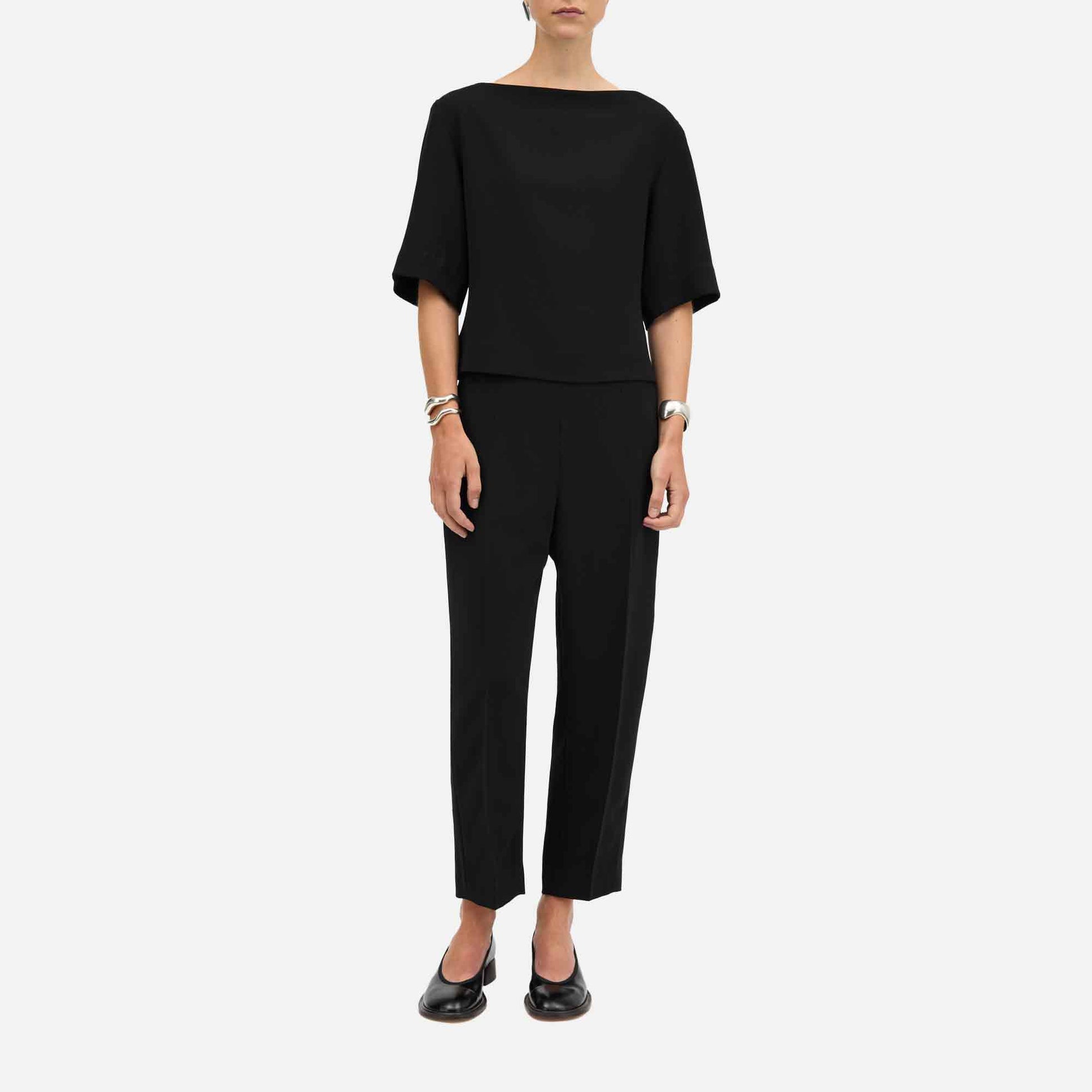 Beyla Crepe Georgette Blouse Black