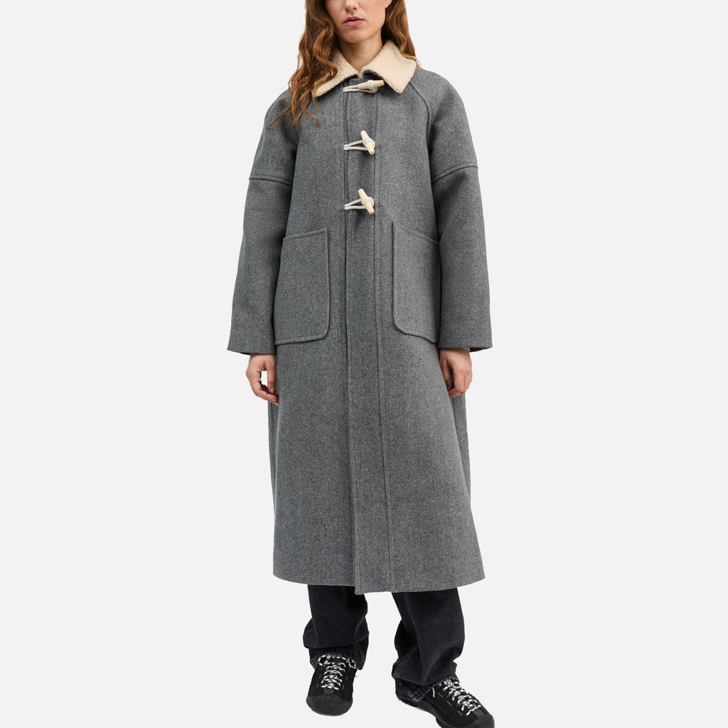 Bibi Duffle Coat Grey Structure