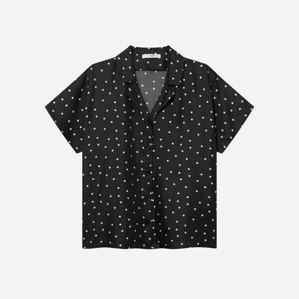 Birna Blouse Dot Print Black