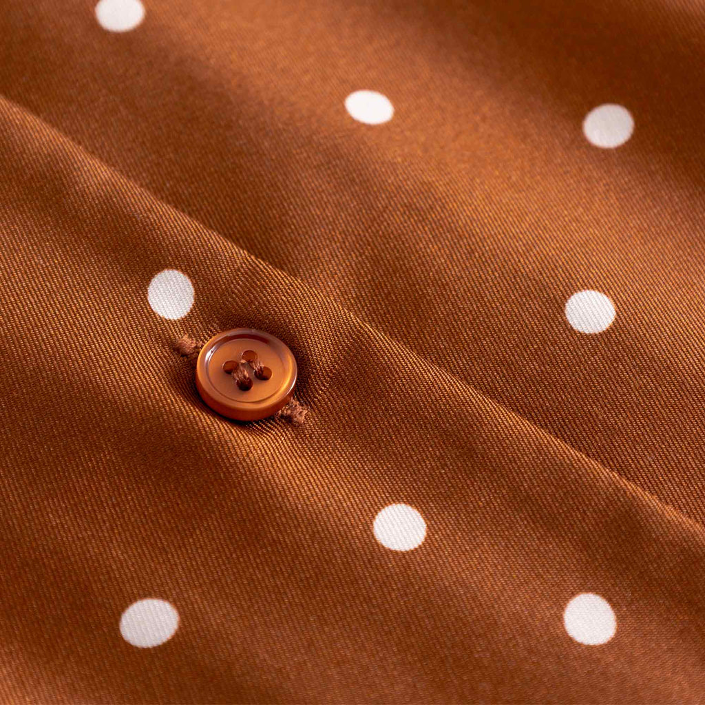Birna Blouse Dot Print Caramel