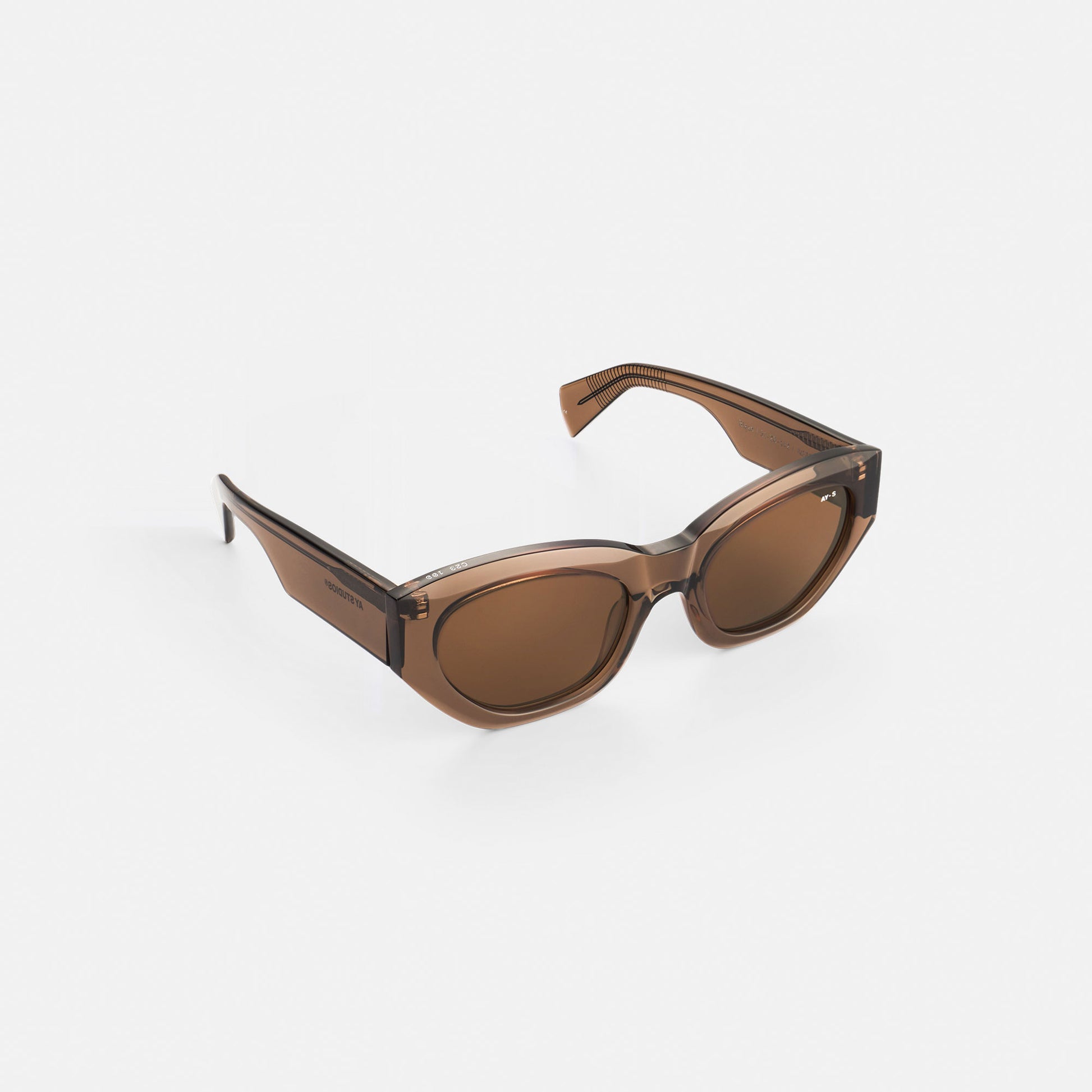 Blaze Sunglasses Transparent Coffee Brown
