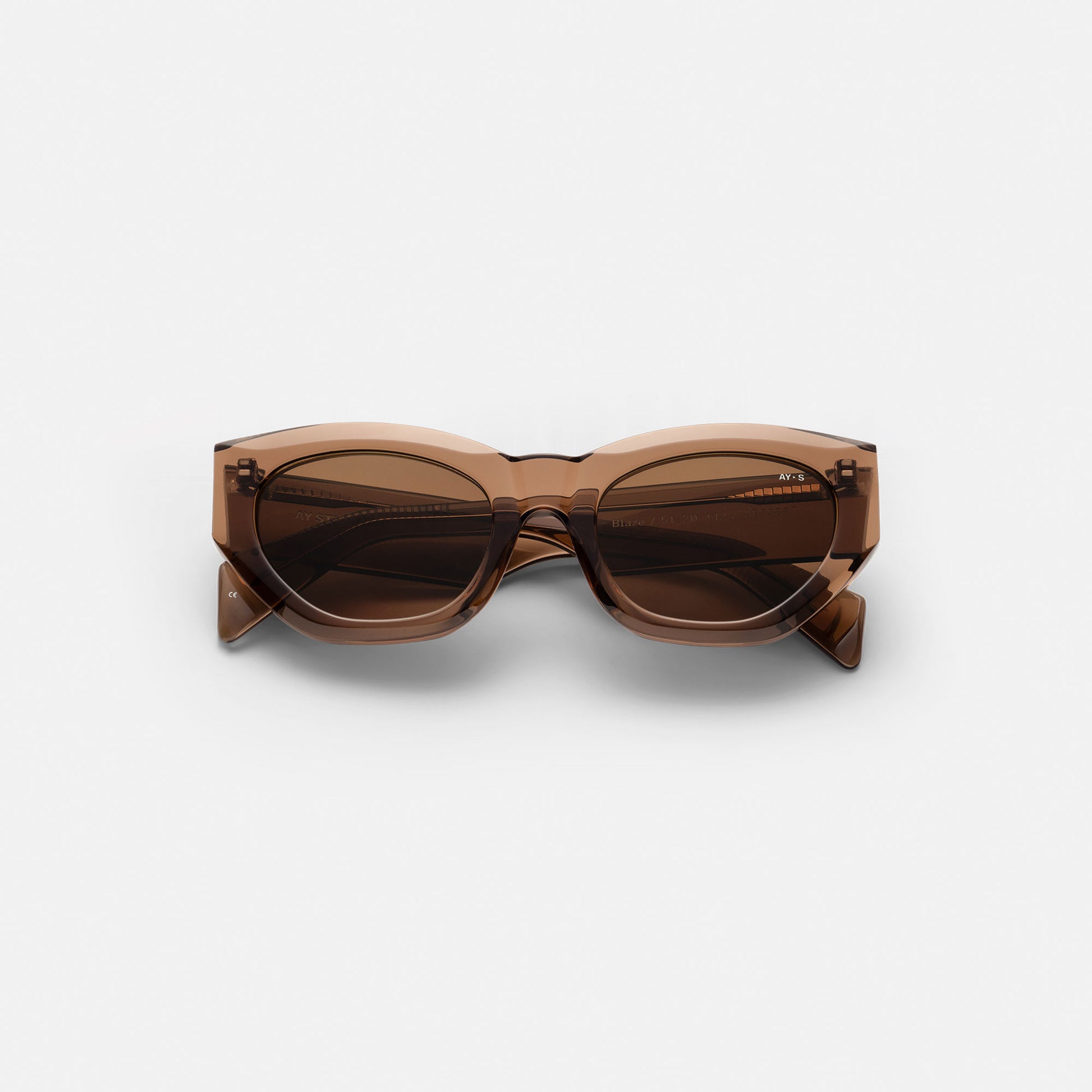 Blaze Sunglasses Transparent Coffee Brown