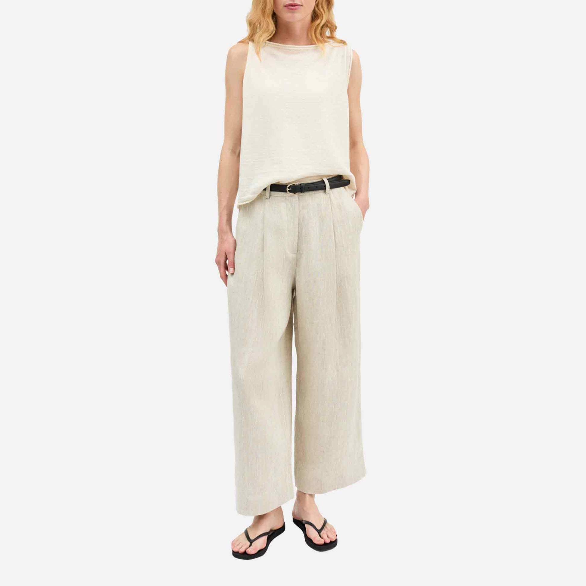 Bob Trousers Light Linen