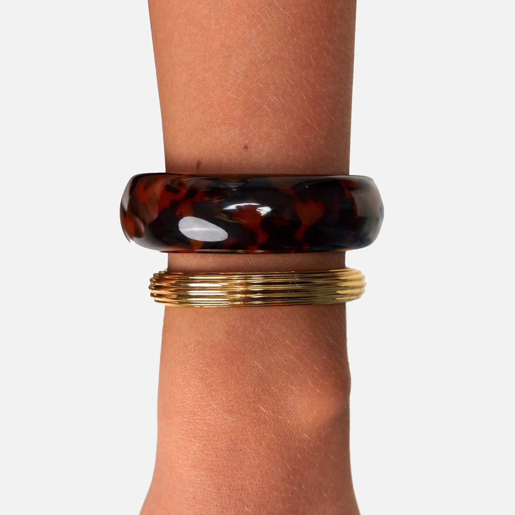 Bold Beautiful Bangle Golden Tortoise