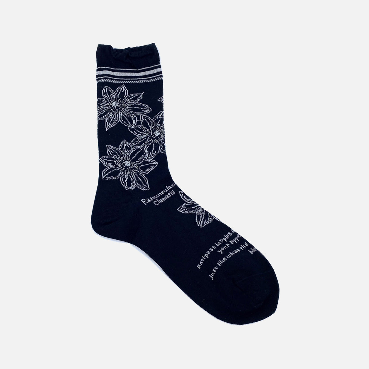 Botanical IV Socks Black