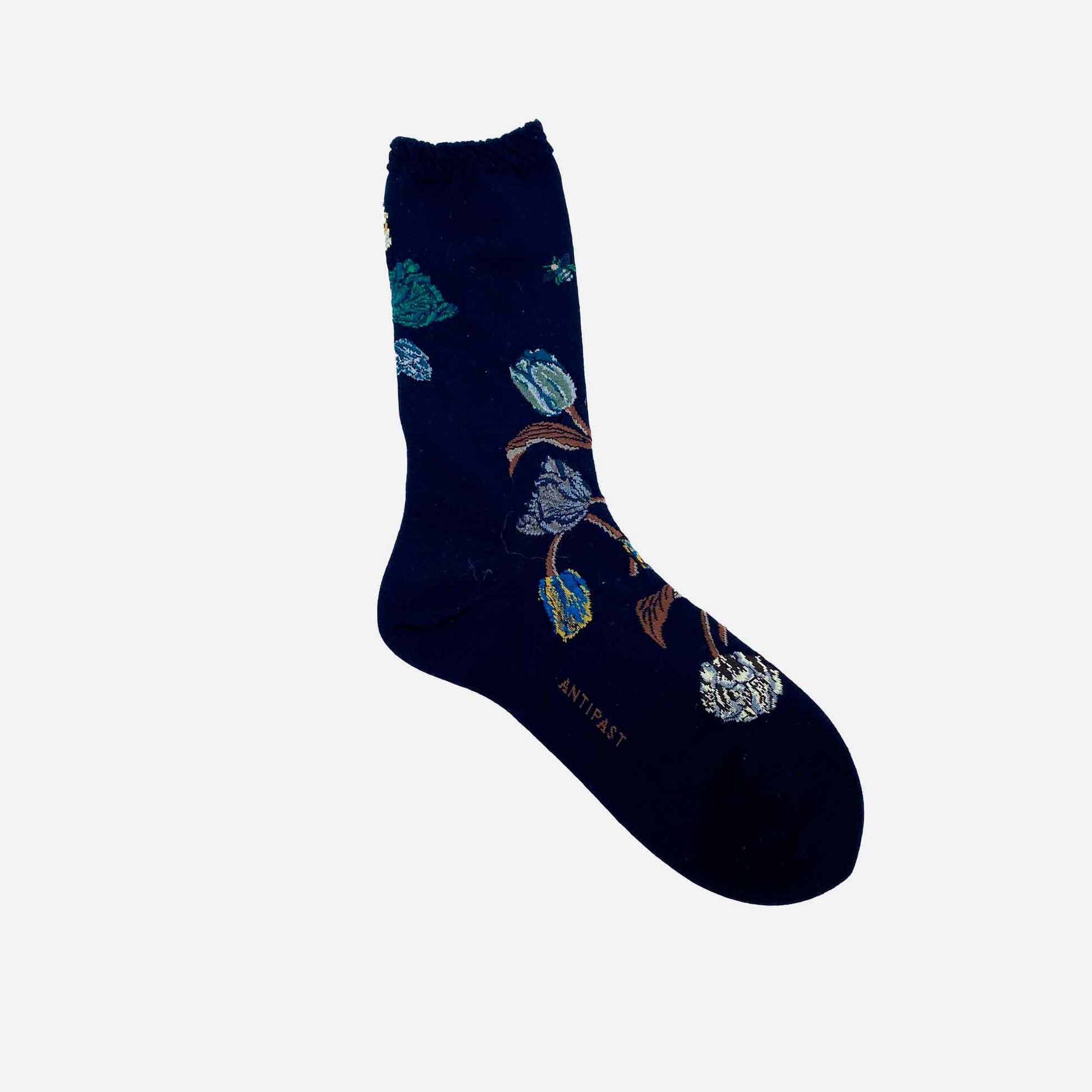 Bouquet Tulip Socks Black