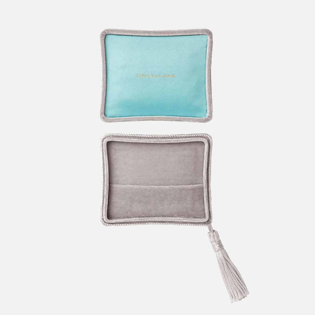 Velvet Jewellery Box Silver
