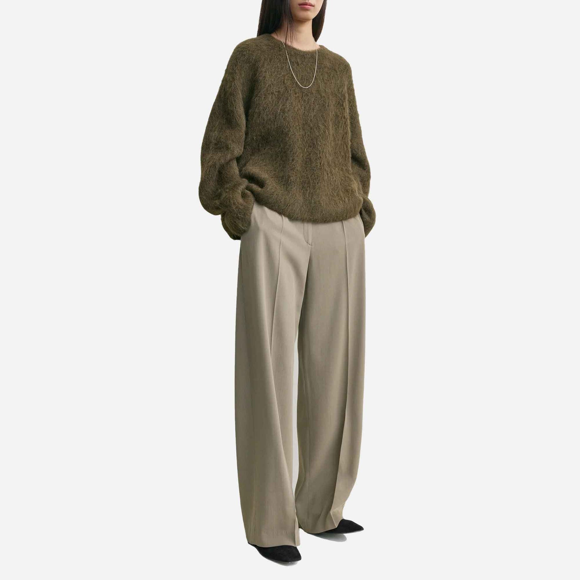Boxy Alpaca Knit Pepper