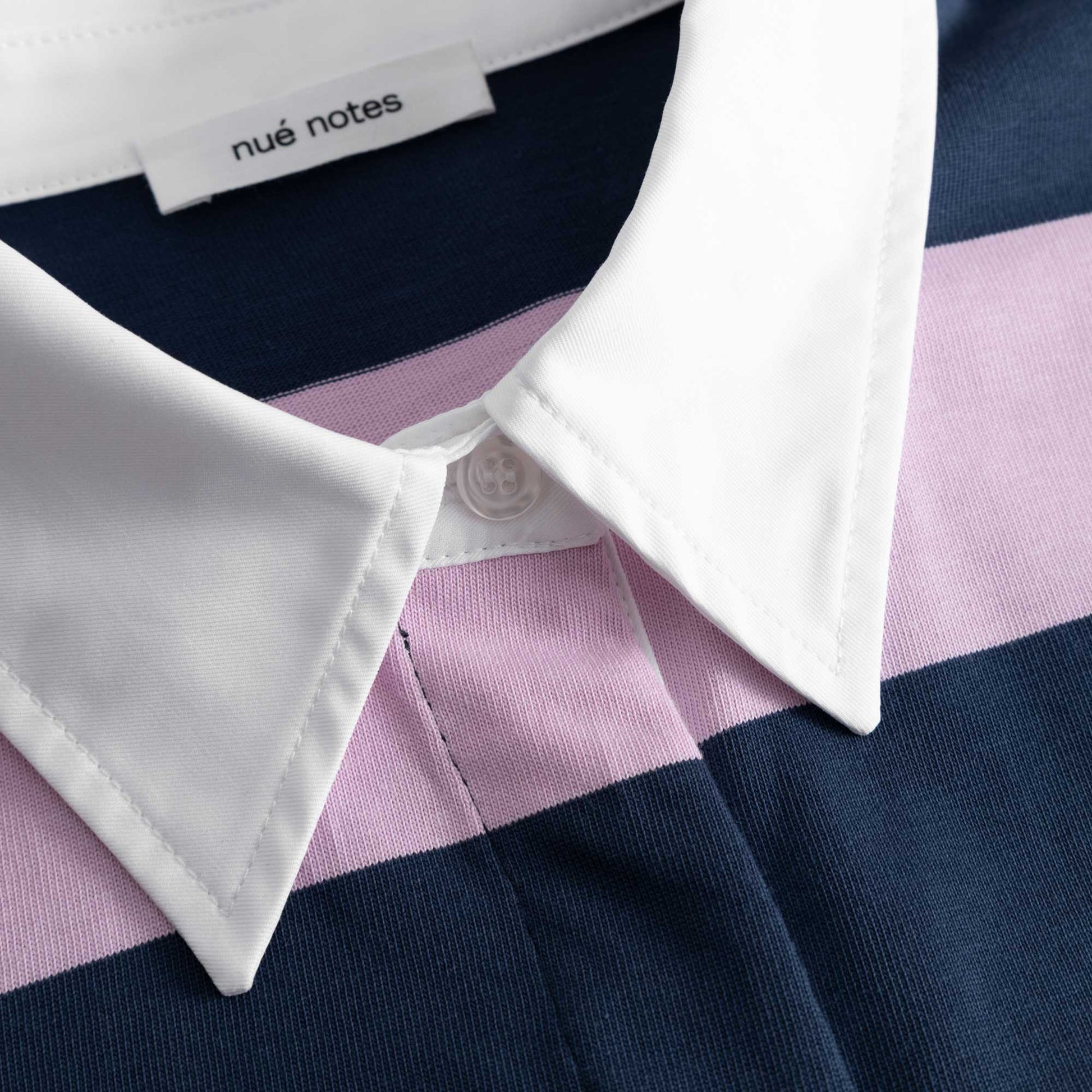 Bratislava Poloshirt Navy/Pink Stripe