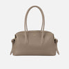 Brioche Duffle Bag Grained Leather Taupe