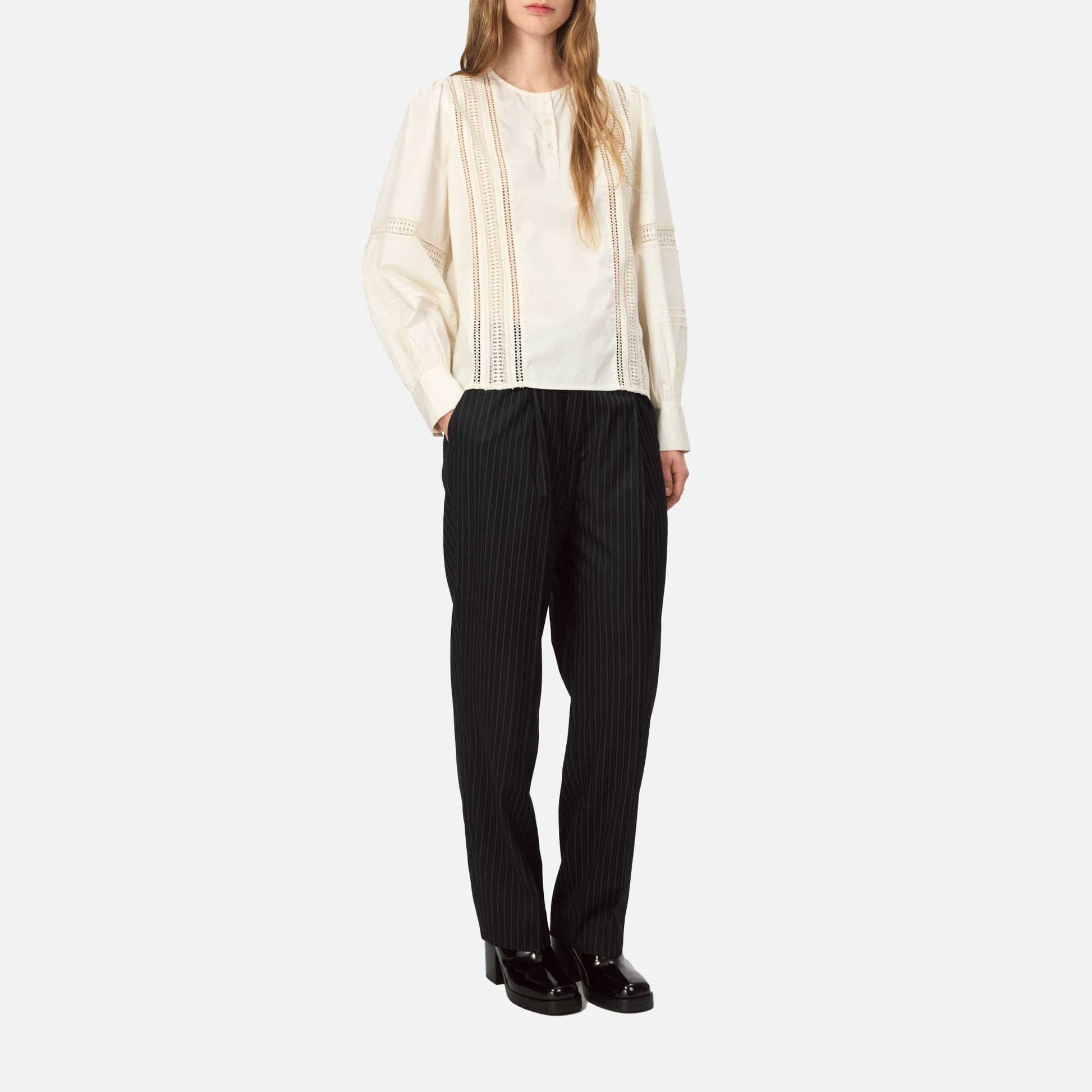 Budapest Blouse Egret