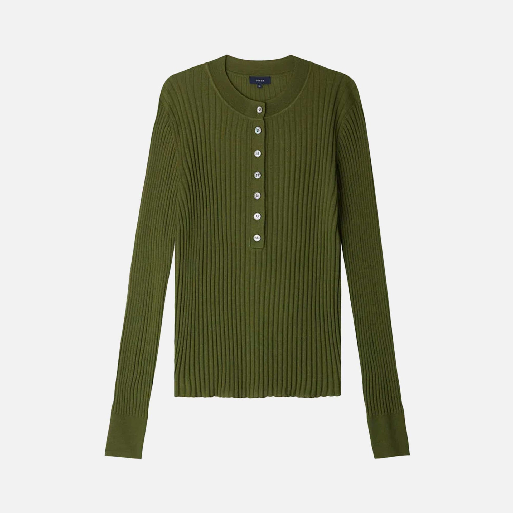 Buffalo Pullover Vert Olive