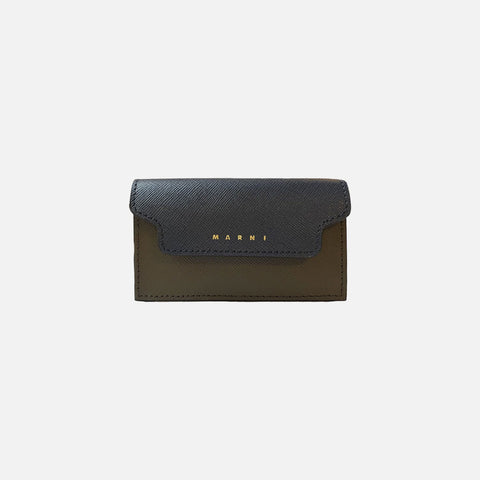 Business Card Case Night Blue/Talc/Dusty Olive