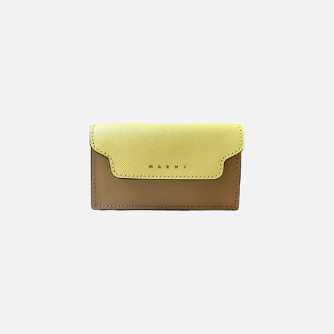 Business Card Case Vanilla/Olive/Soft Beige